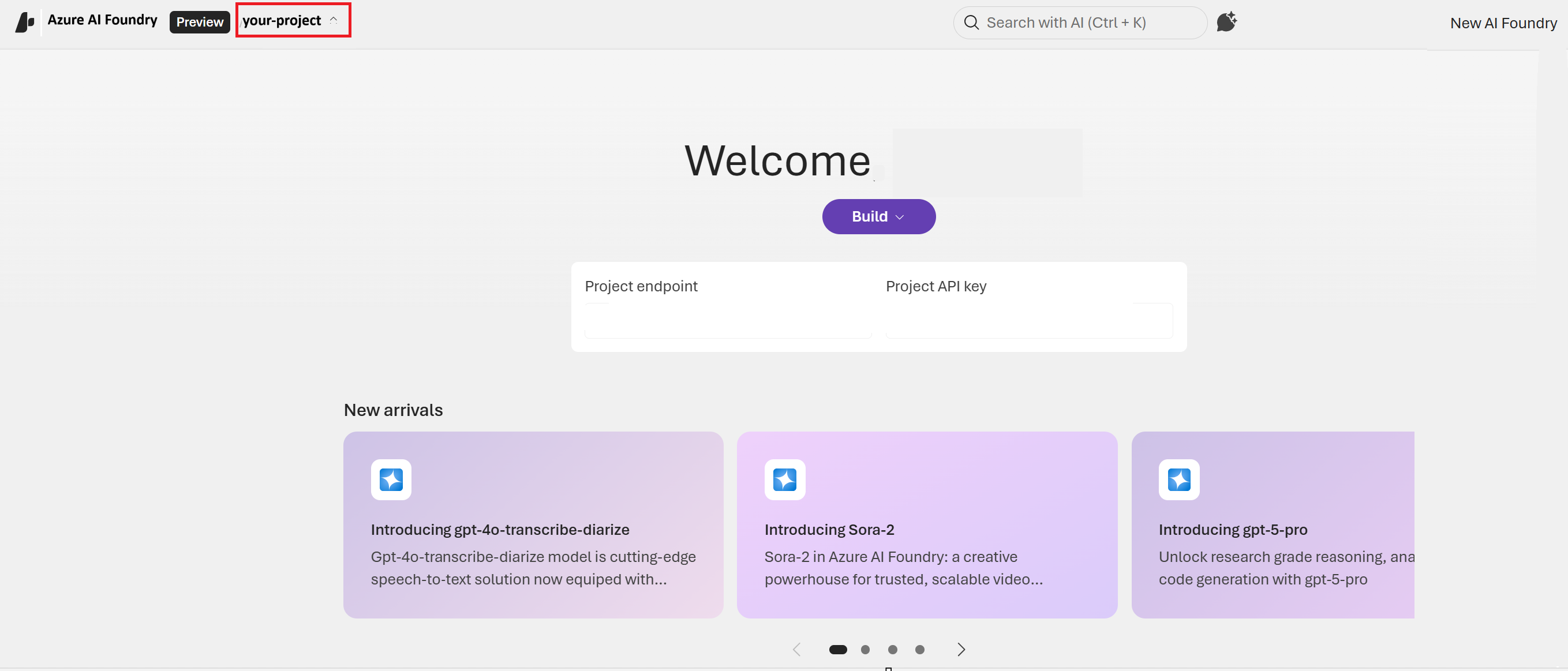 Screenshot of the new Foundry homepage.