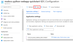 A screenshot showing the ___location of the save button.