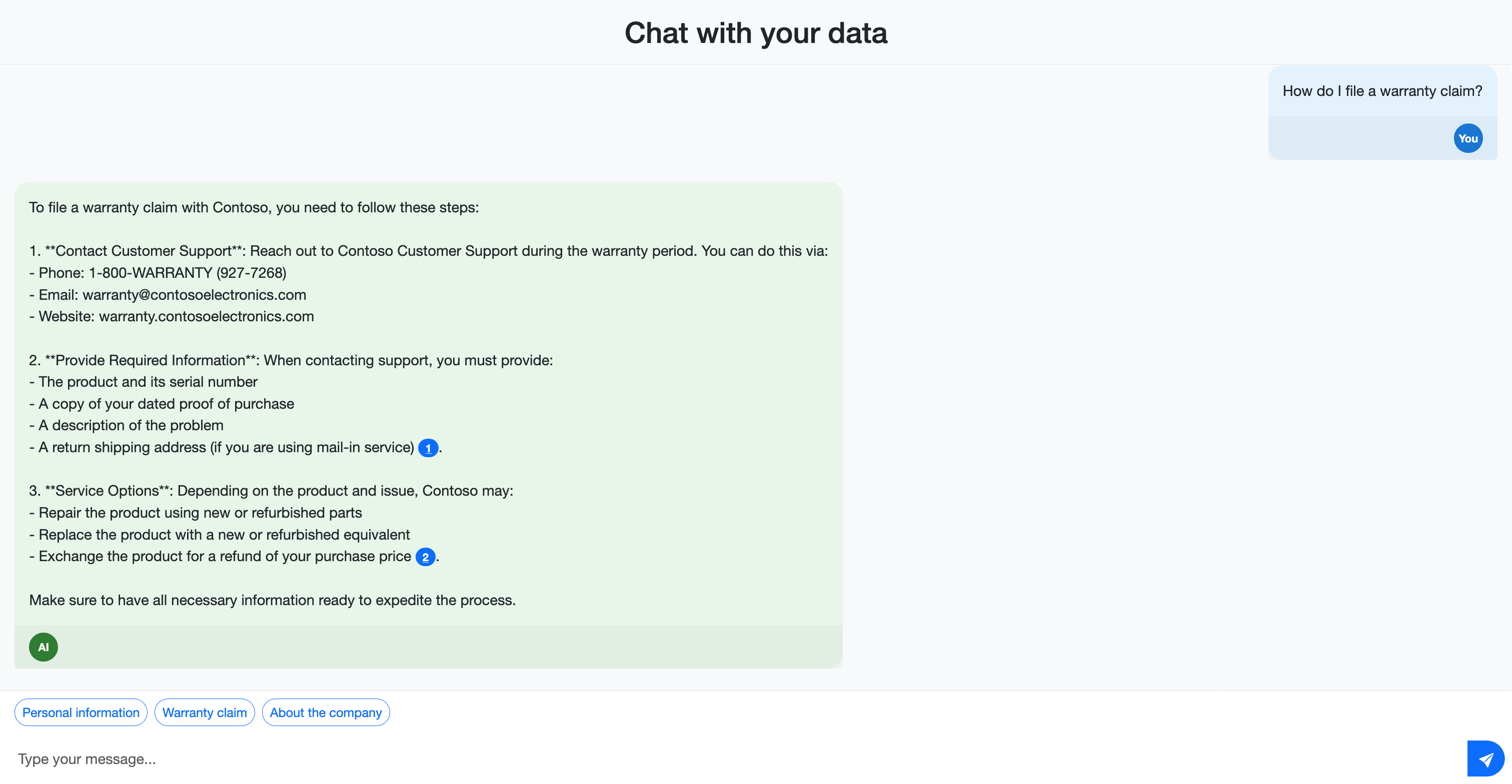 Screenshot showing the FastAPI chat interface in introduction.