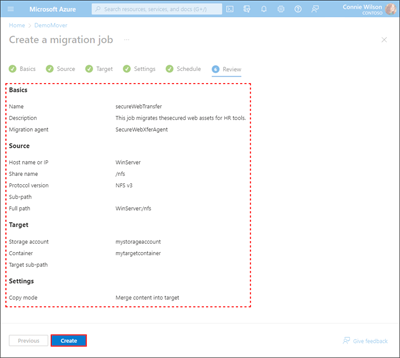 Screen capture of the Review tab illustrating the ___location of the fields and settings.