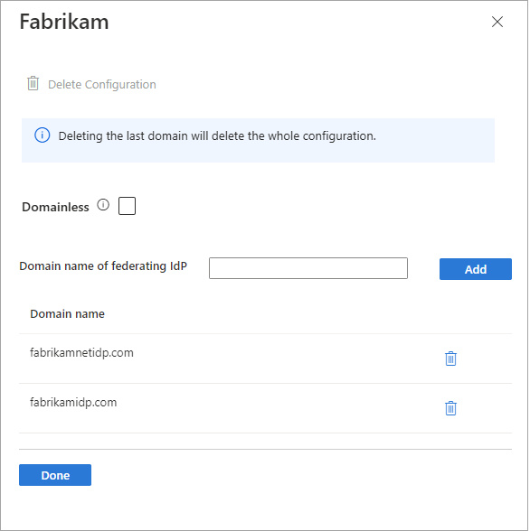 Screenshot of the ___domain configuration page.