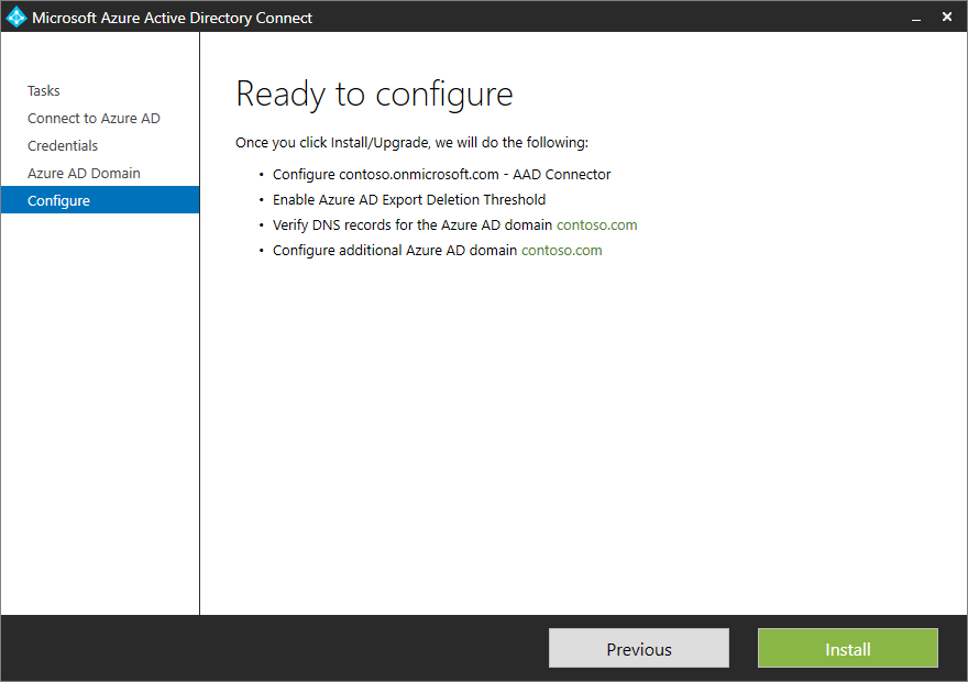 Screenshot of the "Additional tasks" pane that shows how to add an additional Microsoft Entra ___domain.