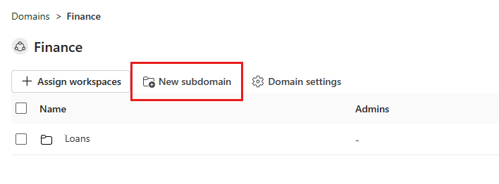 Screenshot of open ___domain menu option.
