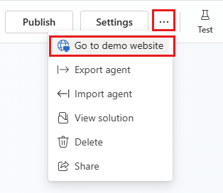 Screenshot showing the ___location of the agent menu.