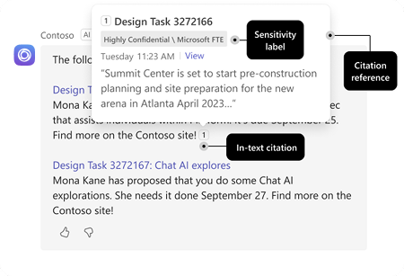 Image shows an example of citations in agents.