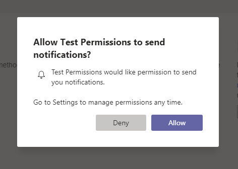 Screenshot shows the device ___location permission in desktop.