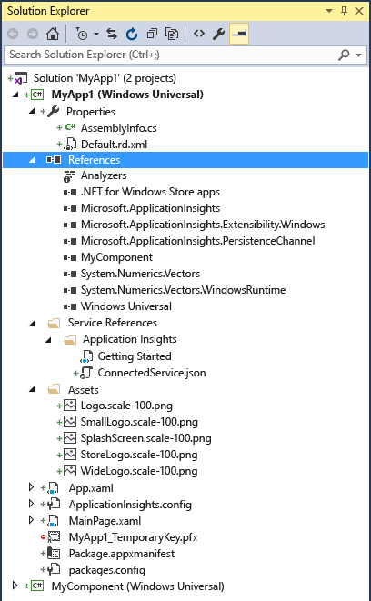 vs2015_solution_explorer Solution Explorer