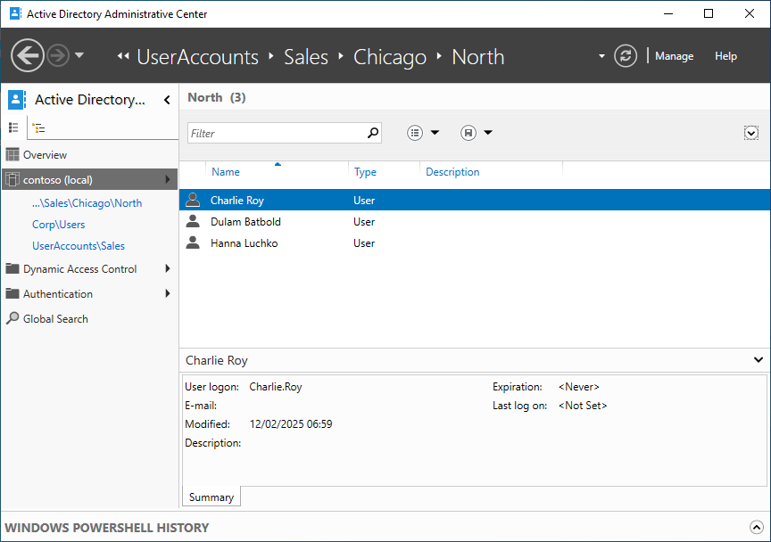 Screenshot that shows an example of an existing ___domain.